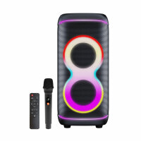Denver BPS-370 Bluetooth Party Speaker LED 2 x 6,5"...