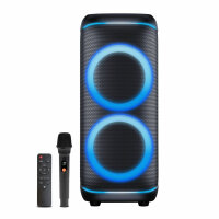 Denver BPS-470 Bluetooth Party Speaker LED 2 x 10"...