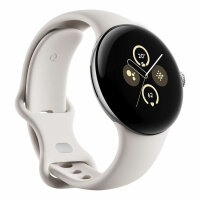 Google Pixel Watch 2 Wifi Polished Silver Sportband Porcelain Neu