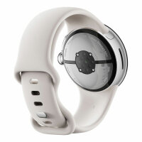 Google Pixel Watch 2 Wifi Polished Silver Sportband Porcelain Neu