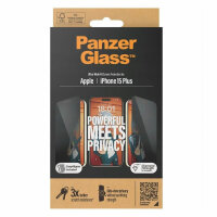 PanzerGlass Privacy Displayschutz für Apple iPhone 15 Plus Ultra-Wide Fit mit EasyAligner Neu