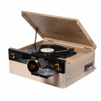 Denver MRD-180 Retro-Musikcenter mit Plattenspieler, DAB,...